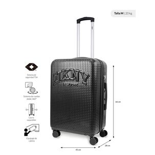 Pack 2 Maletas Donna Karan Hot Town M 20k + L 23k Negra Dkny