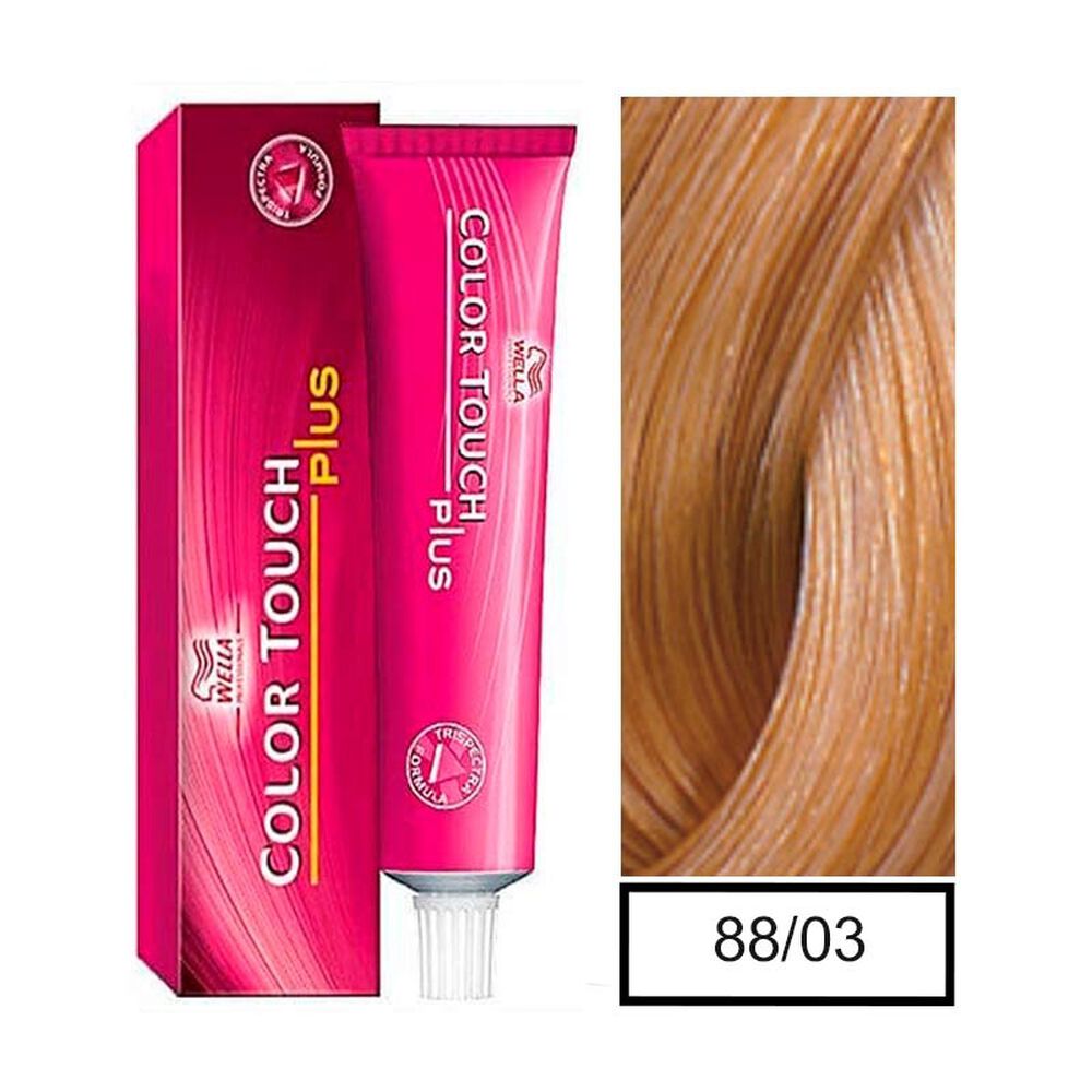 Tinte Para Cabello Wella Color Touch 88/03 Rubio Claro Intenso Natural Dorado 62ml image number 0.0