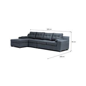 Sofá Seccional Innovamuebles Santi Xl Izquierdo / 4 Cuerpos