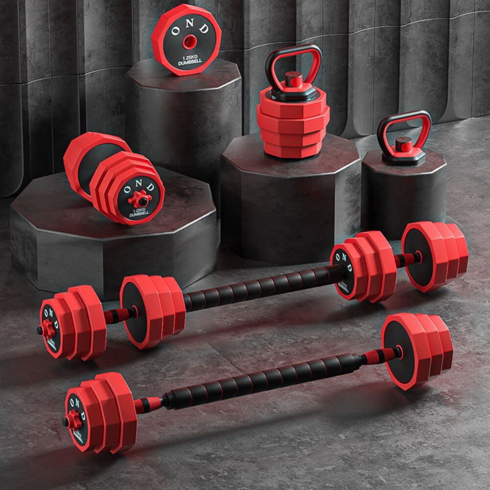 Set Mancuernas 20 Kg Barra Rusa Kettlebell Premium image number 7.0