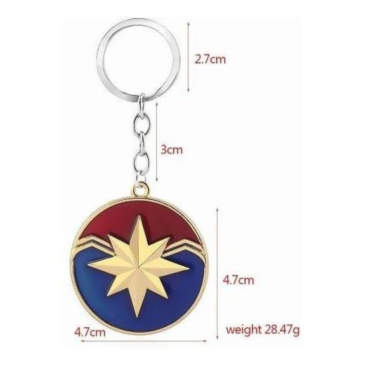 Llavero Met&aacute;lico Capitana Marvel Marvel Avengers image number 1.0