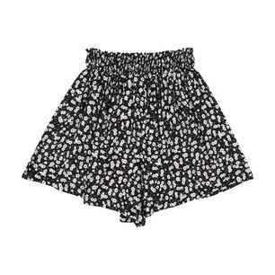 Short Pretina Elasticada Full Print Tiro Medio Relax Mujer Freedom