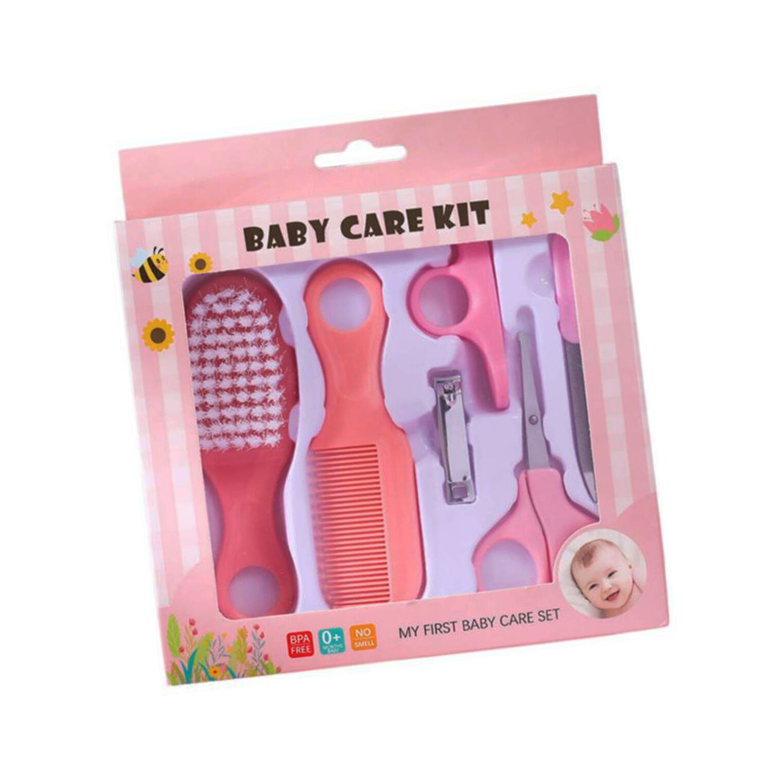 Set Manicure Cuidados Bebe 5 En 1 Cortau&ntilde;as Peine Cepillo image number 2.0