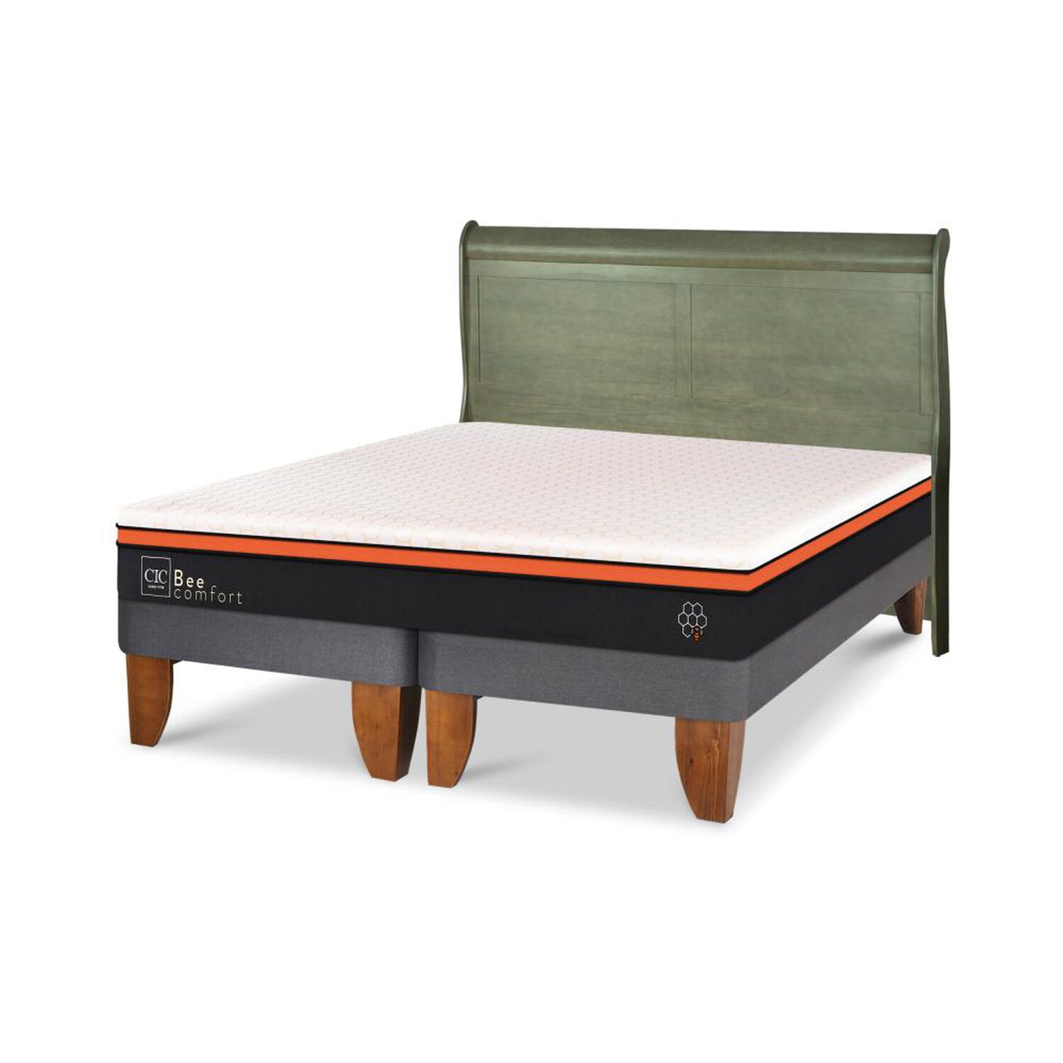 Cama Europea Cic Beecomfort / King / Base Dividida + Respaldo image number 5.0