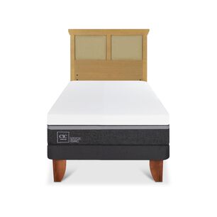 Cama Europea Cic Ortopedic Advance / 1.5 Plazas / Base Normal + Respaldo