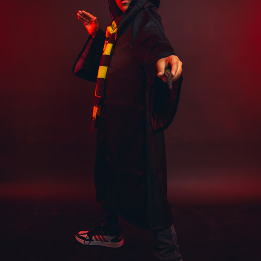 Disfraz Harry Potter Tunica Varita Bufanda Gryffindor Niño image number 2.0
