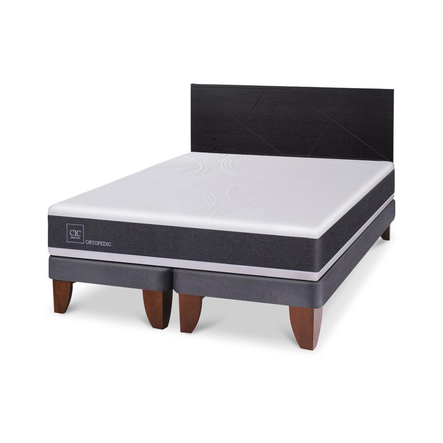 Cama Europea Cic Ortopedic / King / Base Normal + Respaldo image number 4.0