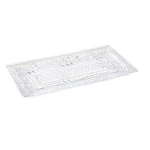 Bandeja Rectangular Crystal 15x28,5 Cm Transparente