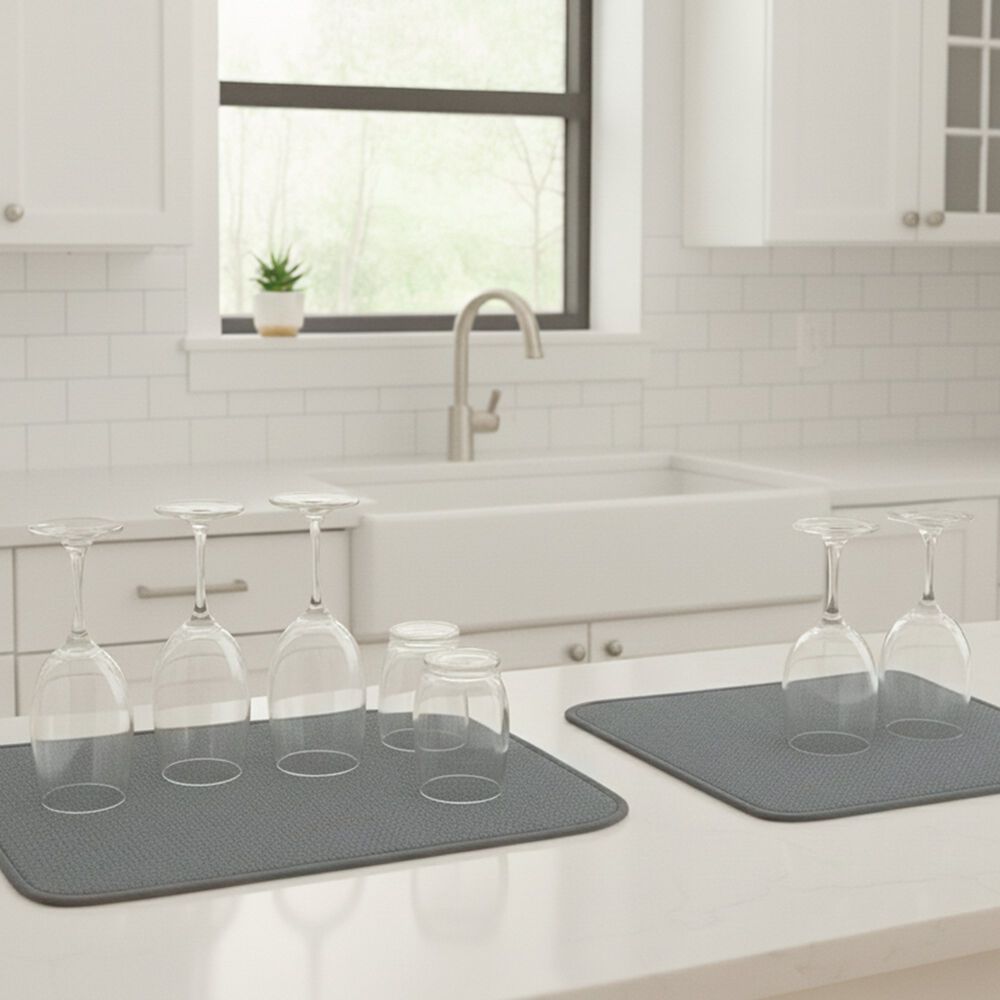 Set De 2 Tapetes De Secado Nautica Home Alta Absorci&oacute;n Gris image number 0.0