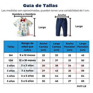 Conjunto De Vestir Con Pantalón Y Tirantes Bebé Niño 9 Meses A 6 Años Cosmic Sky