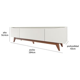 Rack Decocasa Flynt / 3 Puertas / 4 Cajones