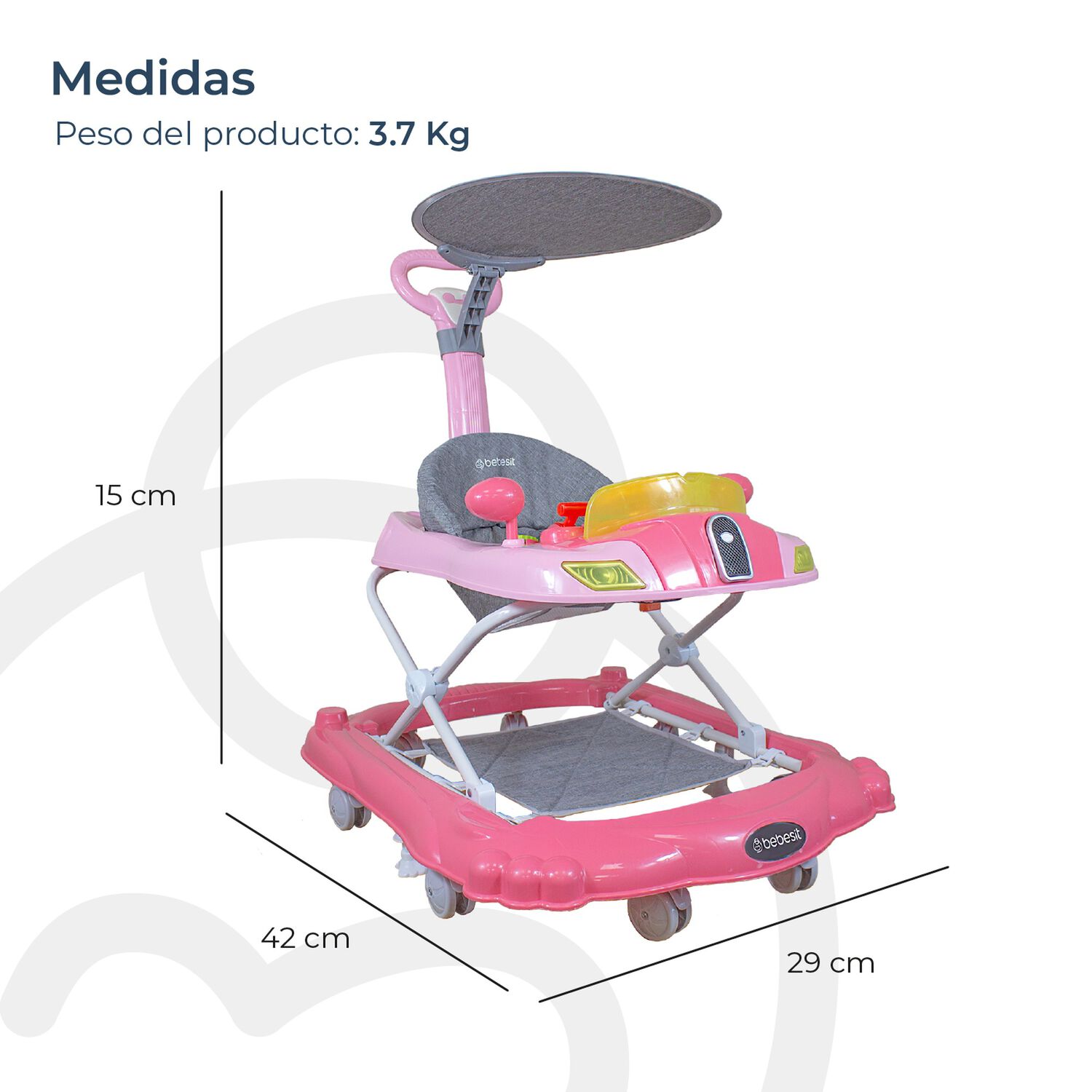 Andador 3 En 1 Discover & Play Rosado image number 8.0
