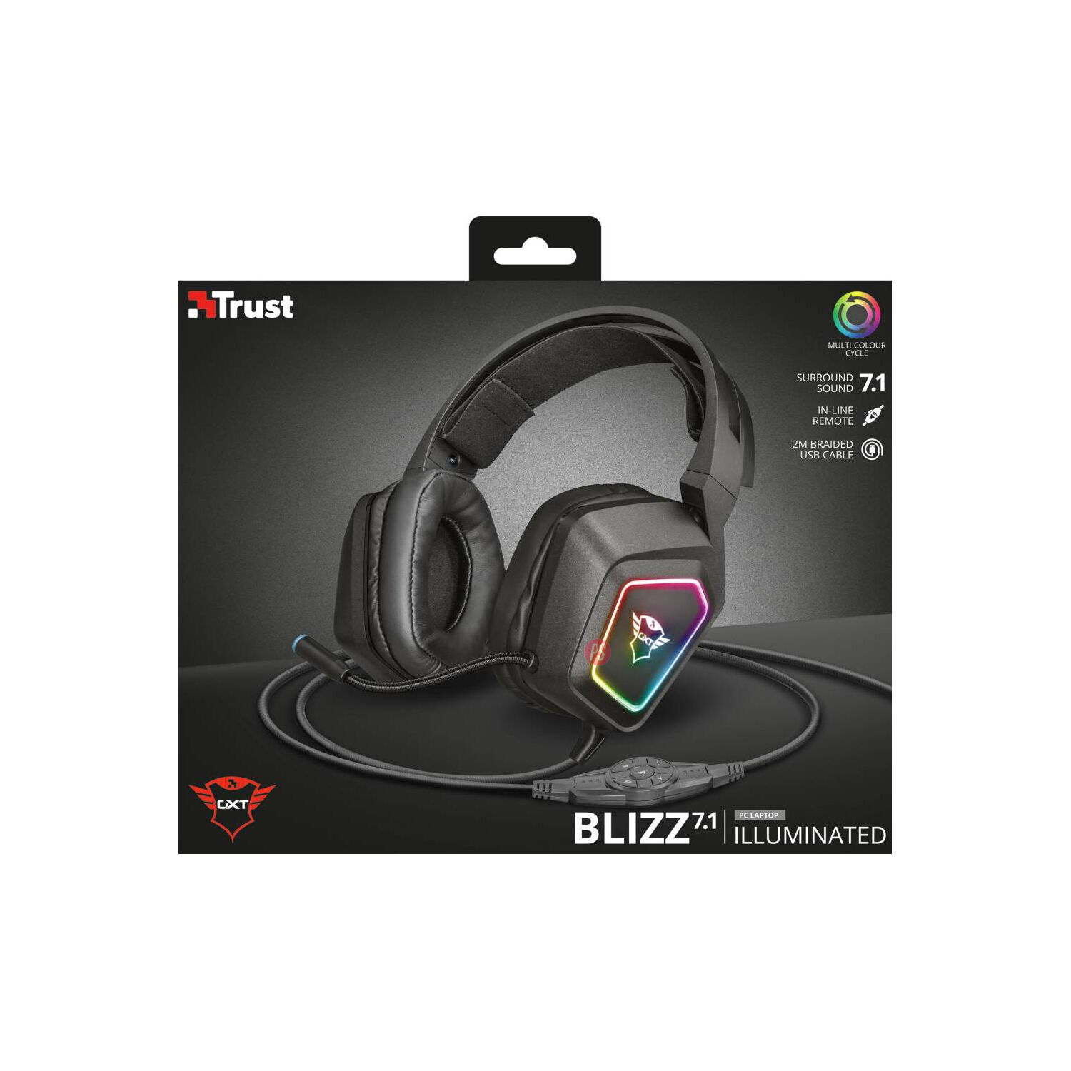 Aud&iacute;fonos Gamer Rgb Sonido 7.1 Gxt 450 Blizz - Ps image number 6.0