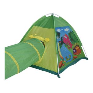Tienda Carpa Tunel Dinosaurio Verde 170x112x94cm Gamepower