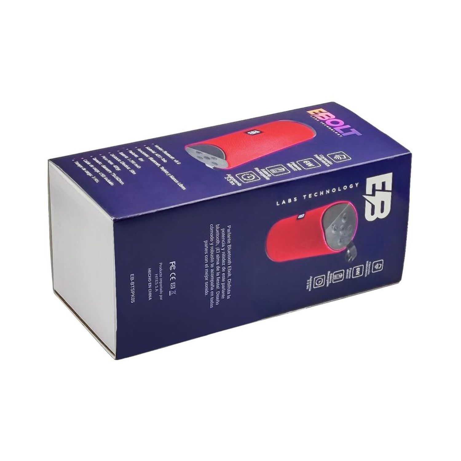 Parlante Bluetooth Ebolt Btspk05 image number 4.0