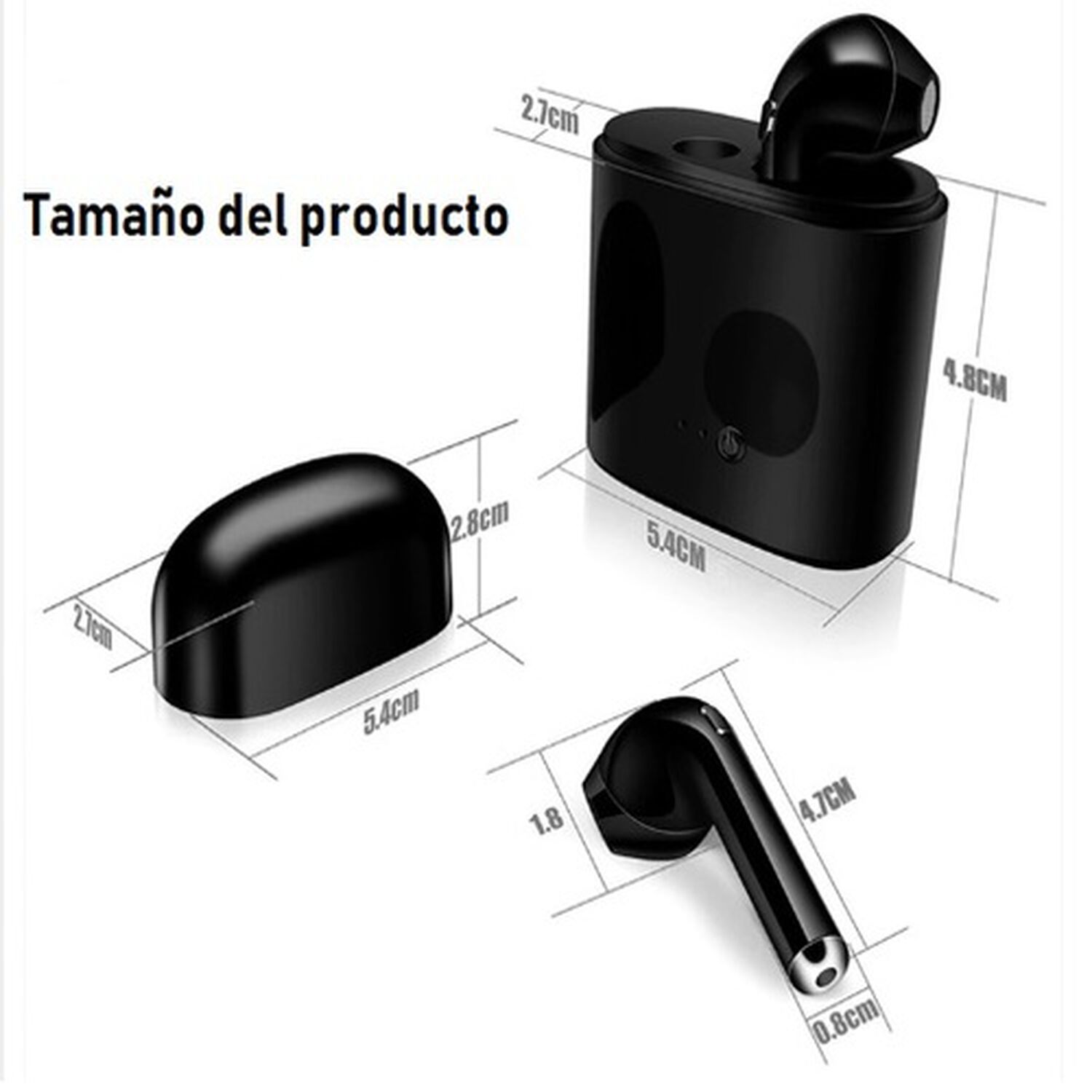 Audifonos Bleutooth Ii2 Recargables Manos Libres Microfonos Caja De Carga Extra I 12 image number 9.0