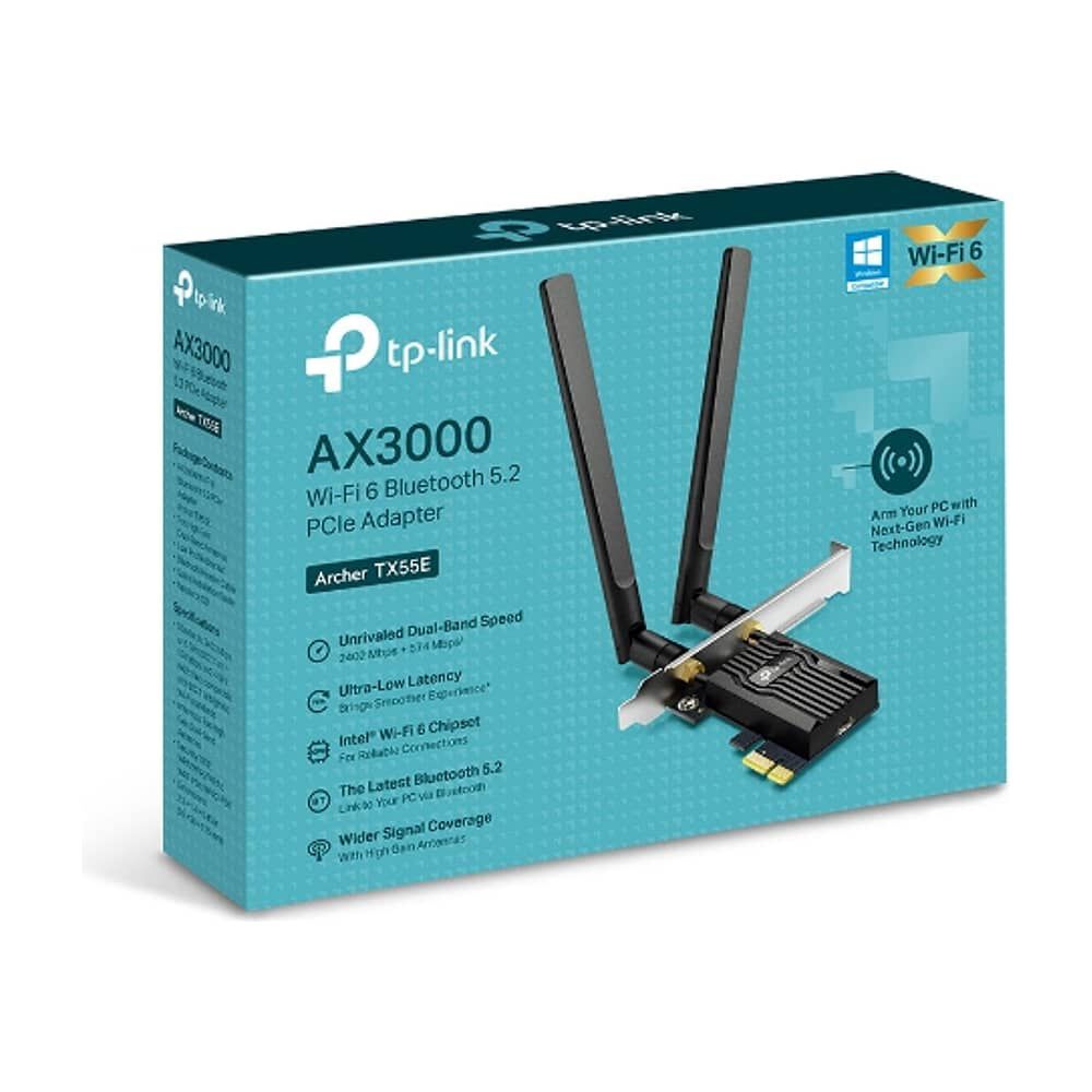 Daptador Pcie Tp-link Archer Tx55e Ax3000 (wi-fi 6, Bluetooth 5.2, 3.0 Gbps) image number 3.0