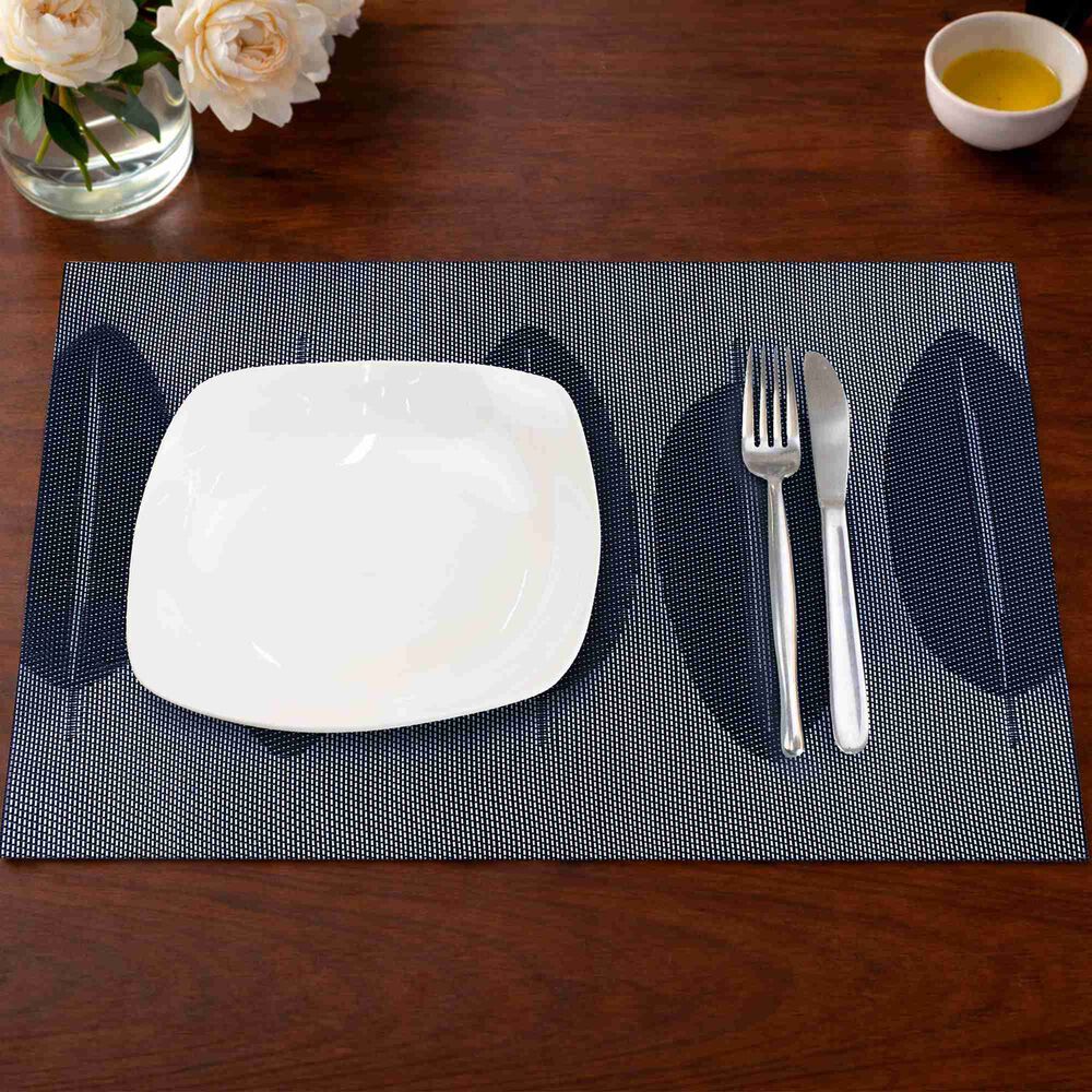 Individual De Mesa Nautica Home 45x30cm Reversible Hojas Azul image number 0.0