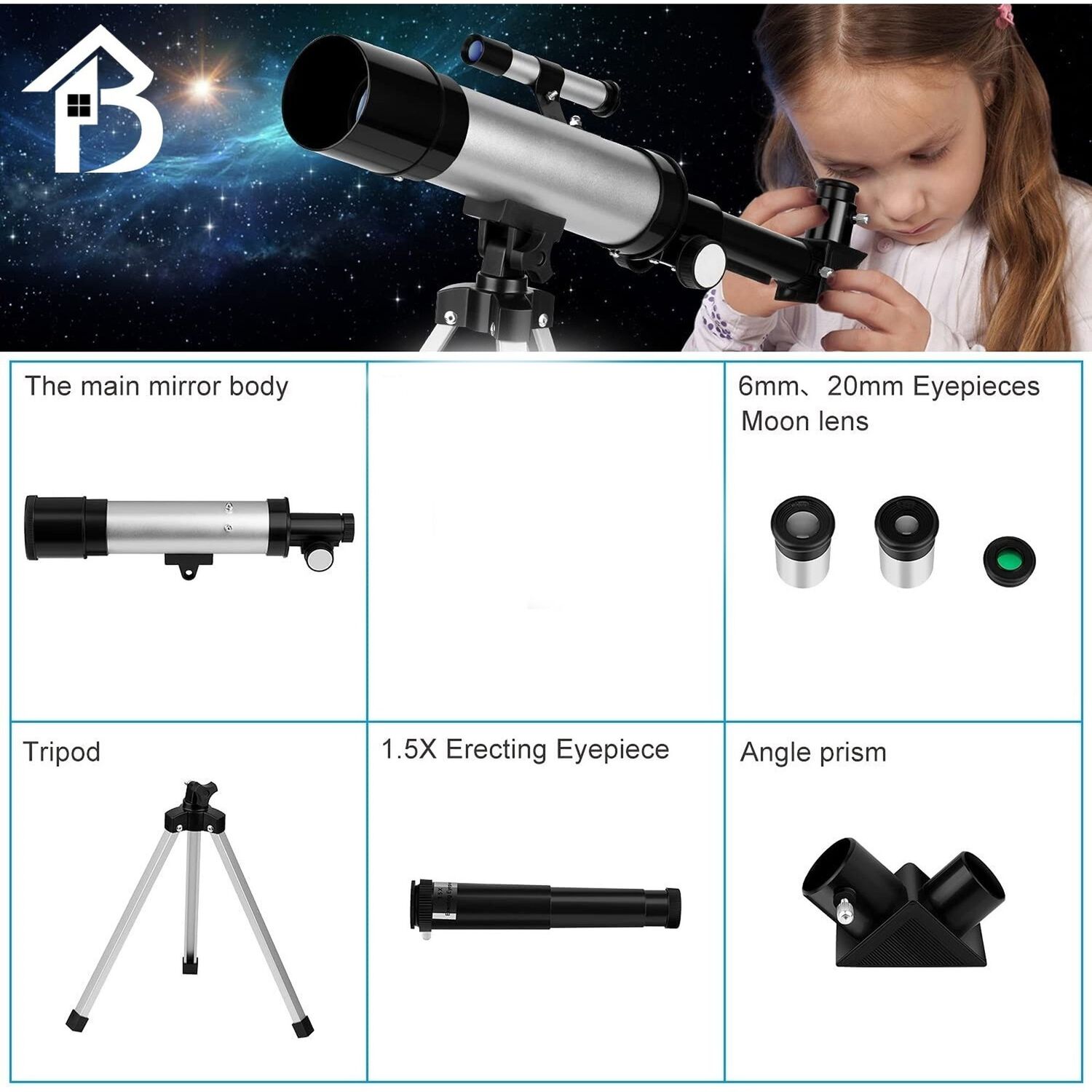 Telescopio Astron&oacute;mico Profesional Monocular F36050m image number 3.0