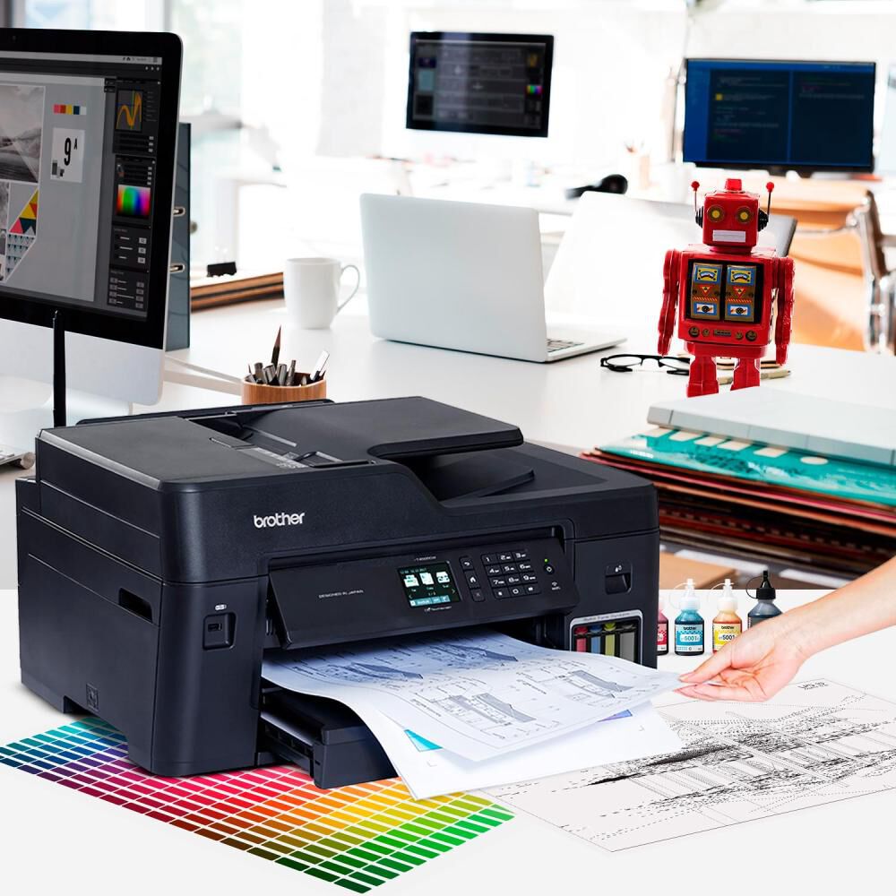 Impresora Multifuncional Brother MFCT4500DW image number 18.0