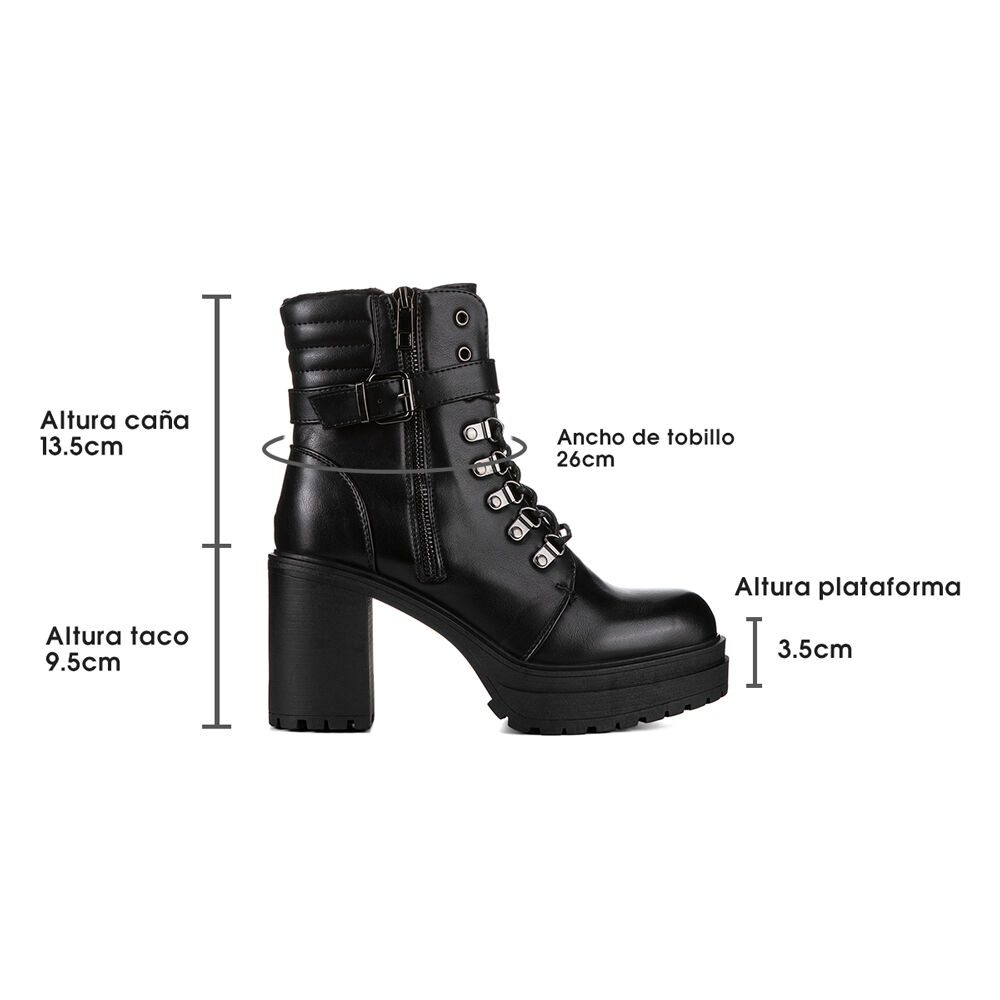 Botin Negro Casual Mujer Weide Czy577 image number 5.0