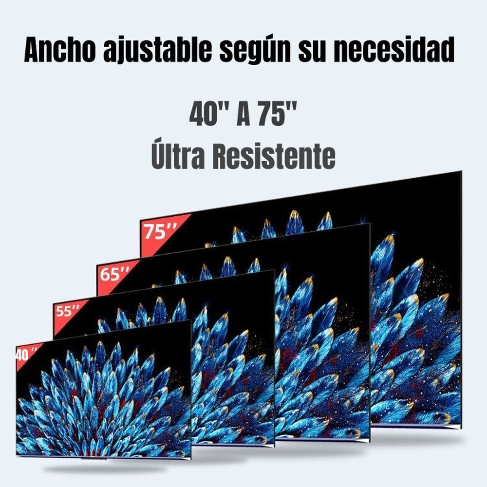 Soporte Tv Ajustable Doble Brazo 40'' A 75'' By Lubabycas image number 6.0