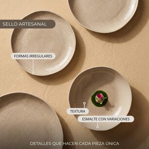 Vajilla Cer&aacute;mica Zagreb 18 Piezas Para 6 Personas