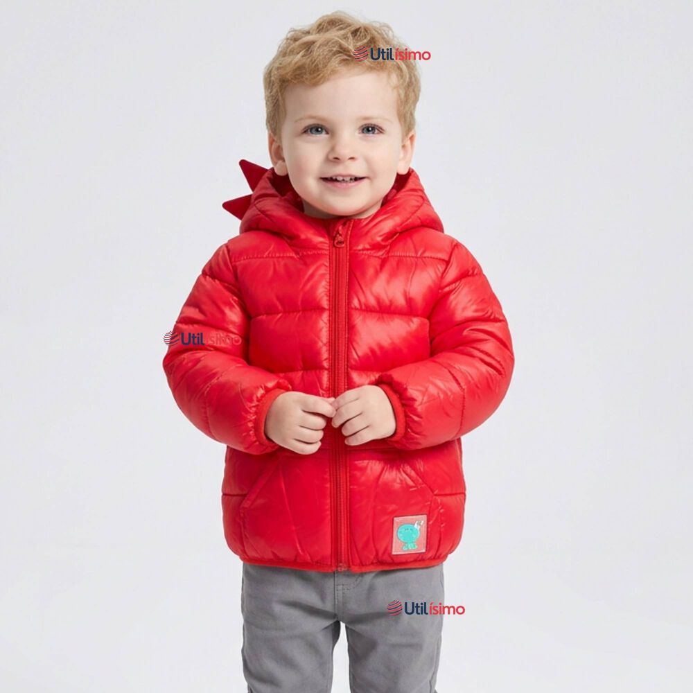 Parka Dinosaurio Con Capucha Manga Larga Ni&ntilde;o Jump Kids image number 0.0