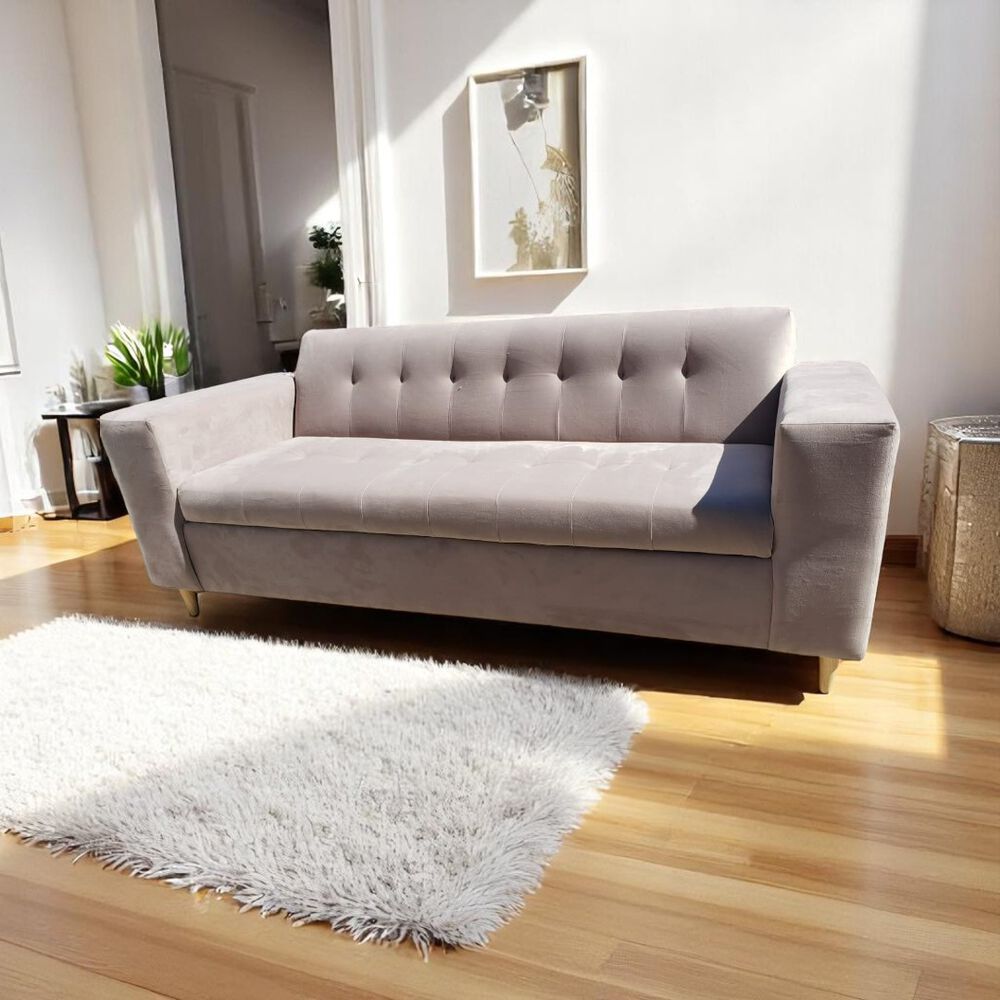 Sofa Dos Cuerpos Felpa Beige image number 3.0