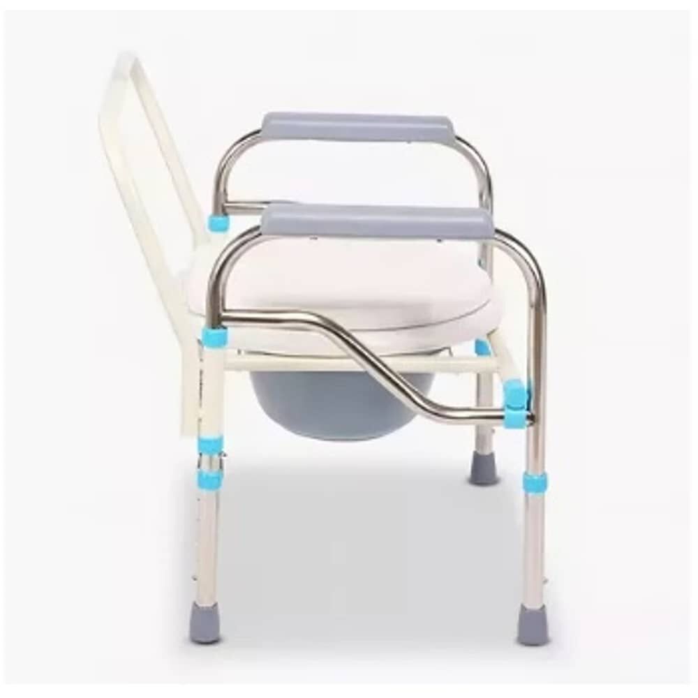 Ba&ntilde;o Inodoro W.c Port&aacute;til Plegable Silla Ducha Color Blanco image number 1.0