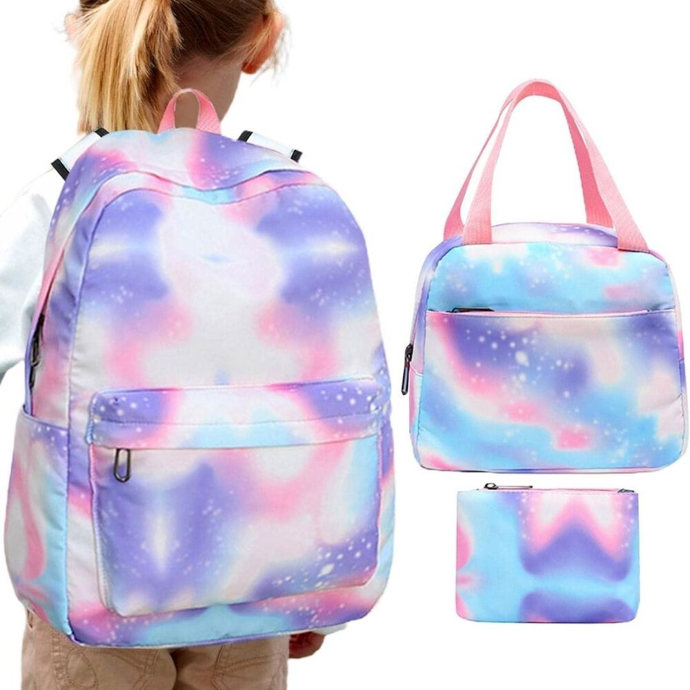 Pack Mochila Lonchera Estuche 43cm Juvenil Y Escolar Gradient Purple-pink Fusion image number 2.0