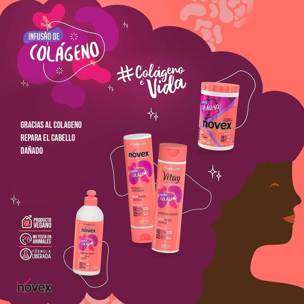 Shampoo Infusao Col&aacute;geno 300ml Novex image number 2.0