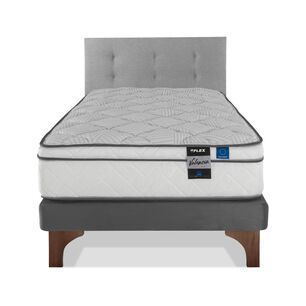 Cama Europea Flex Valencia / 1.5 Plazas / Base Normal + Respaldo