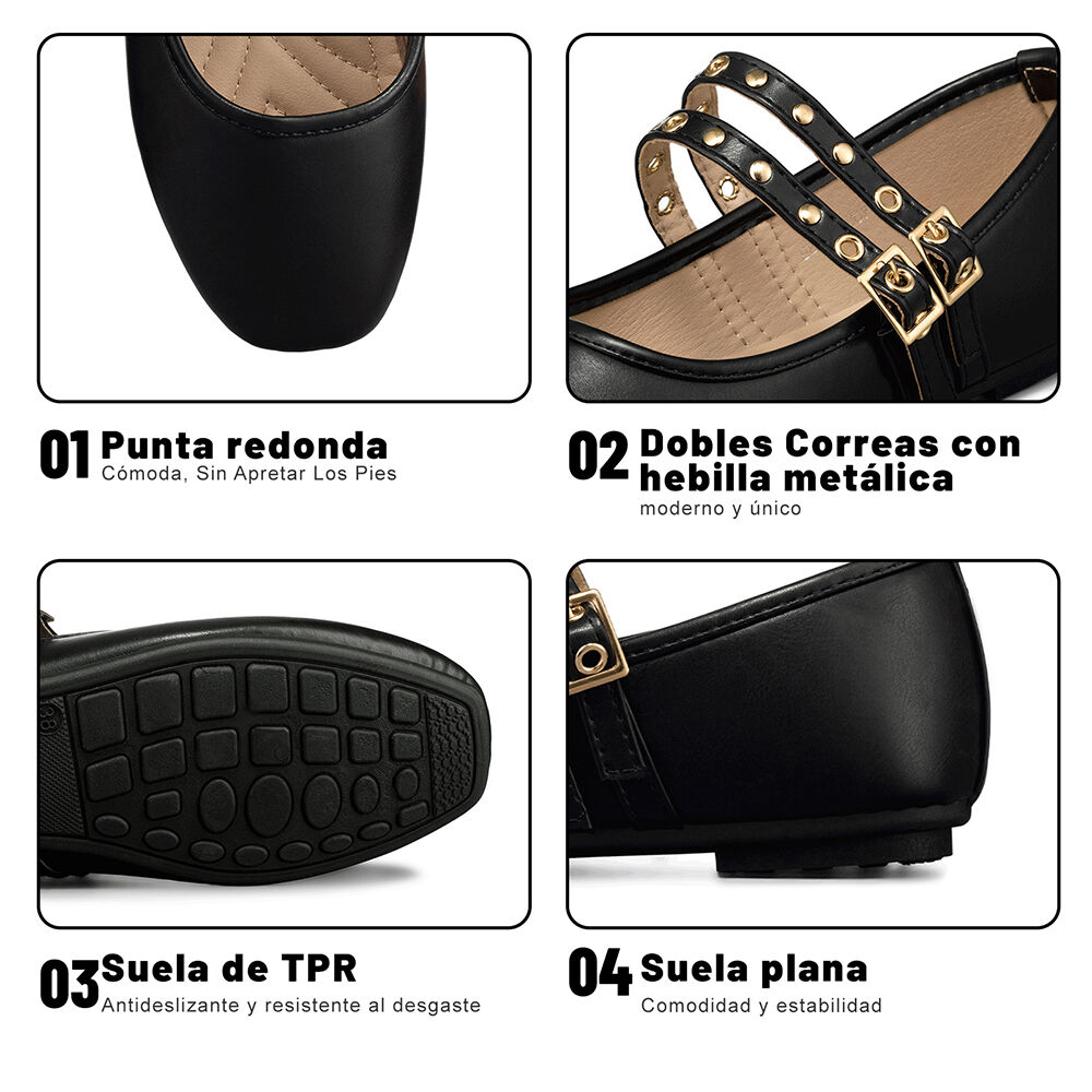 Ballerina Casual Plana Mujer Weide You510 image number 8.0