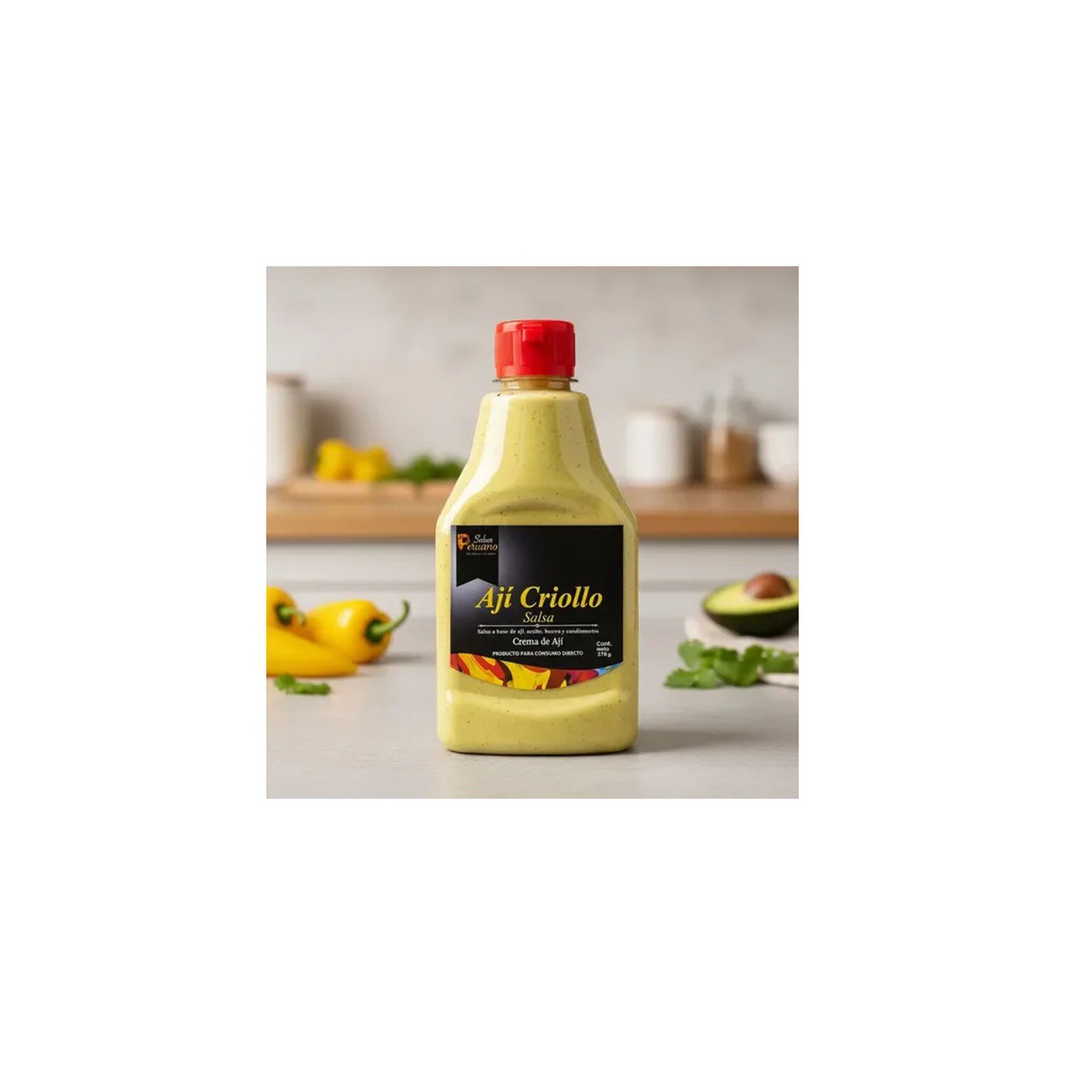 Salsa De Aj&iacute; Criollo Sabor Peruano 370 Gr Botella Pl&aacute;stica image number 1.0
