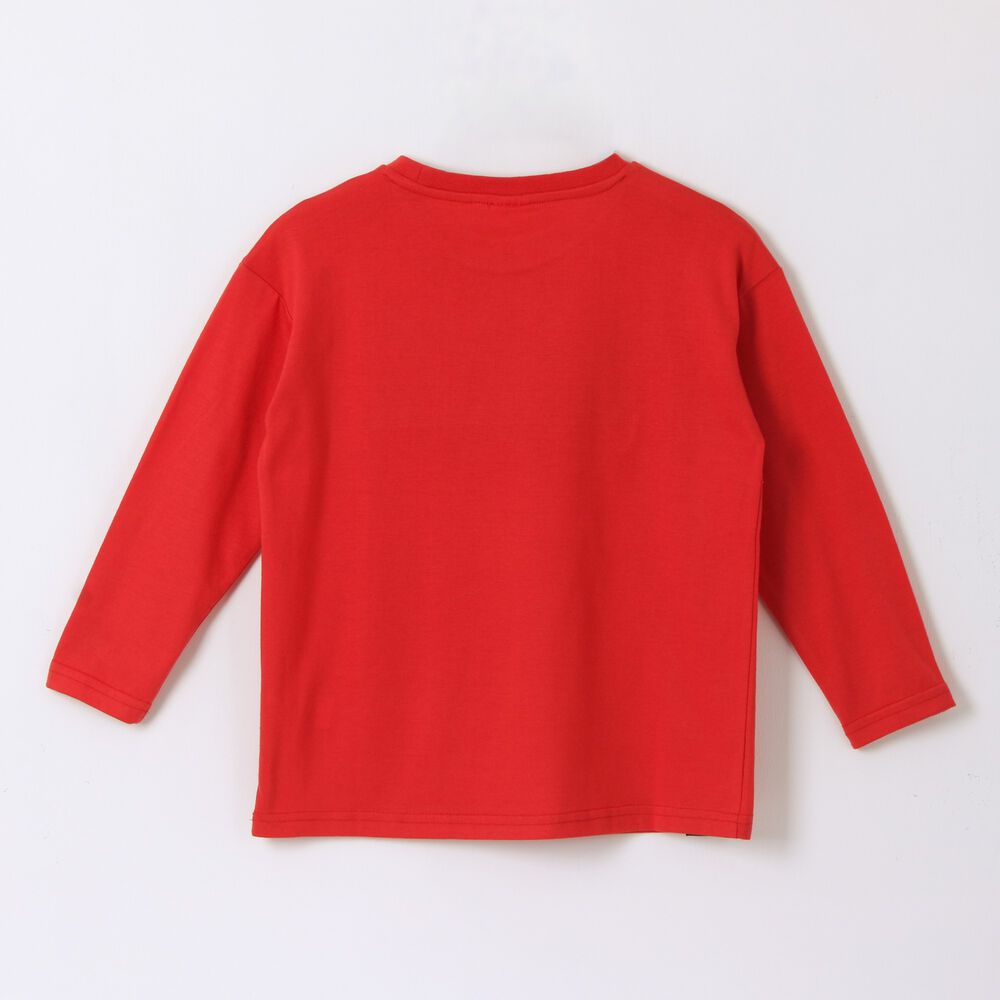 Polera Manga Larga Ni&ntilde;o Lentejuelas Spiderman Rojo Marvel image number 1.0