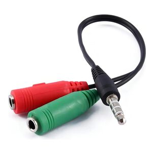 Adaptador De Audio 2 Jack Hembra A Jack 3.5 Macho