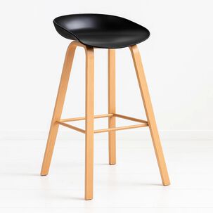 Taburete Piso Bar Nordic - Negro Taburete Piso Bar Nordic - Negro