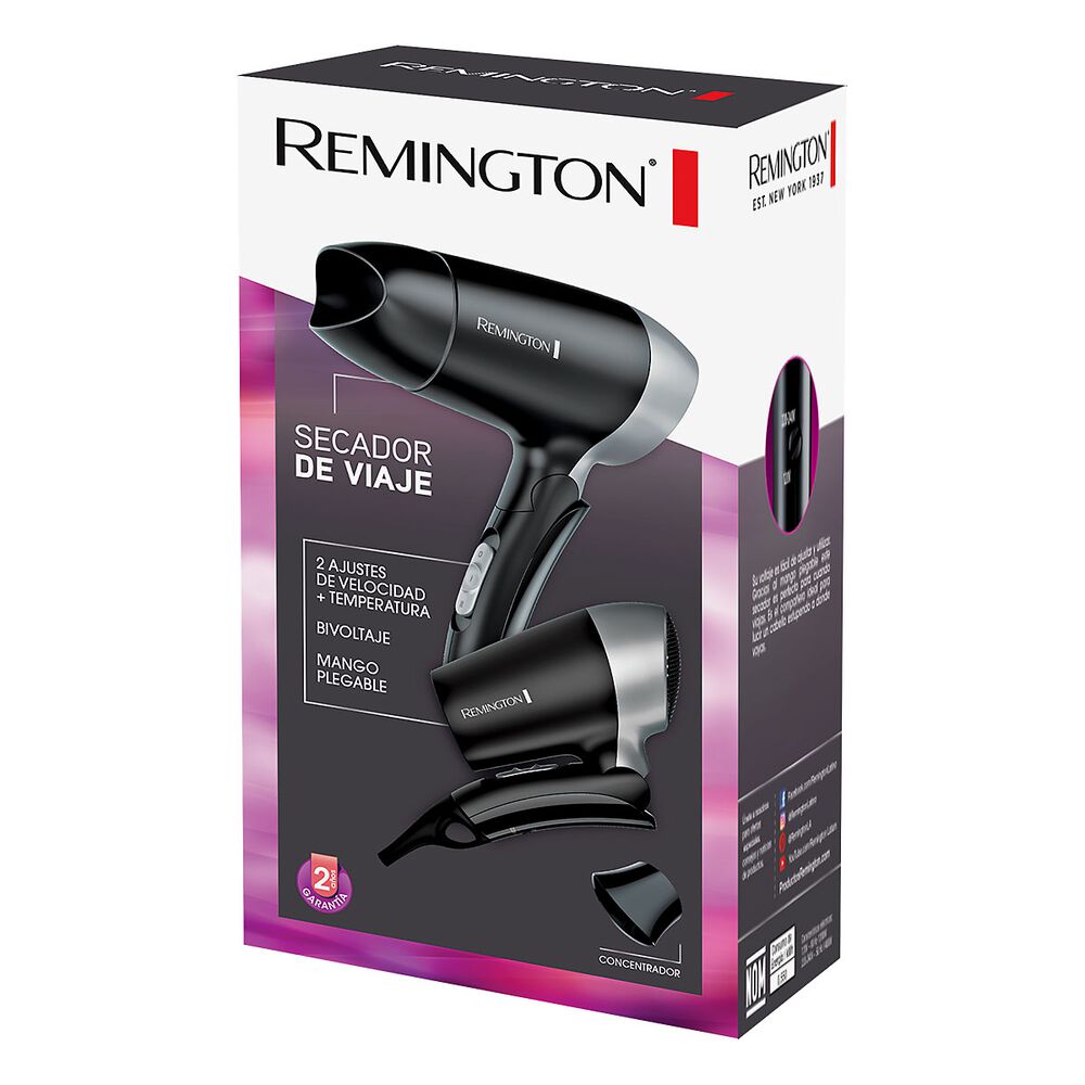 Secador De Pelo Remington Plegable De Viaje 220v/110v D2400 image number 6.0