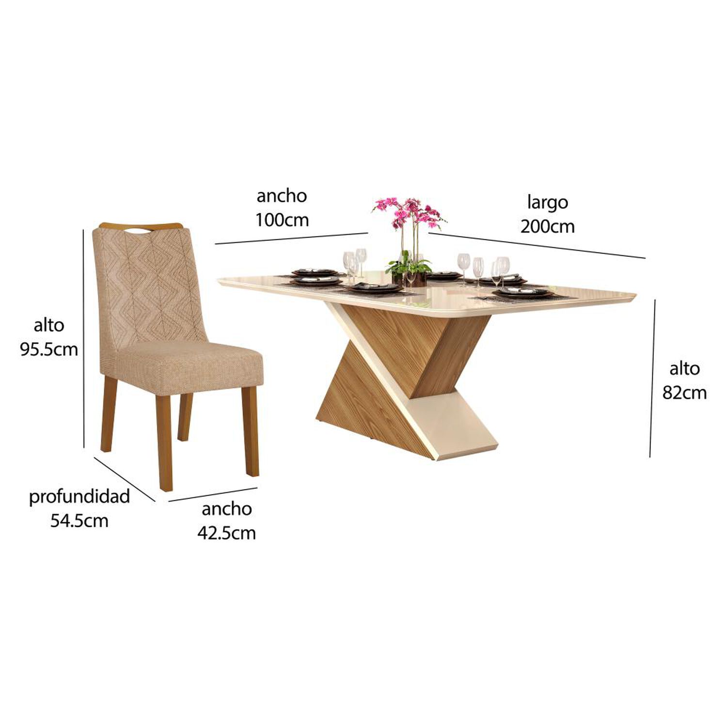 Juego De Comedor Di Poretti Design Stela / 8 Sillas image number 1.0