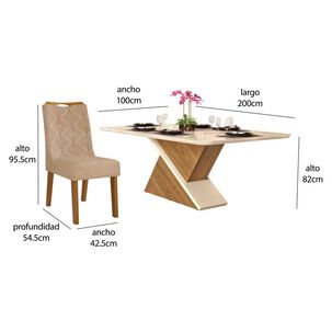 Juego De Comedor Di Poretti Design Stela / 8 Sillas