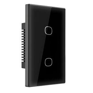 Interruptor Wifi Touch Sonoff Txgen2 De 2 Canales Negro
