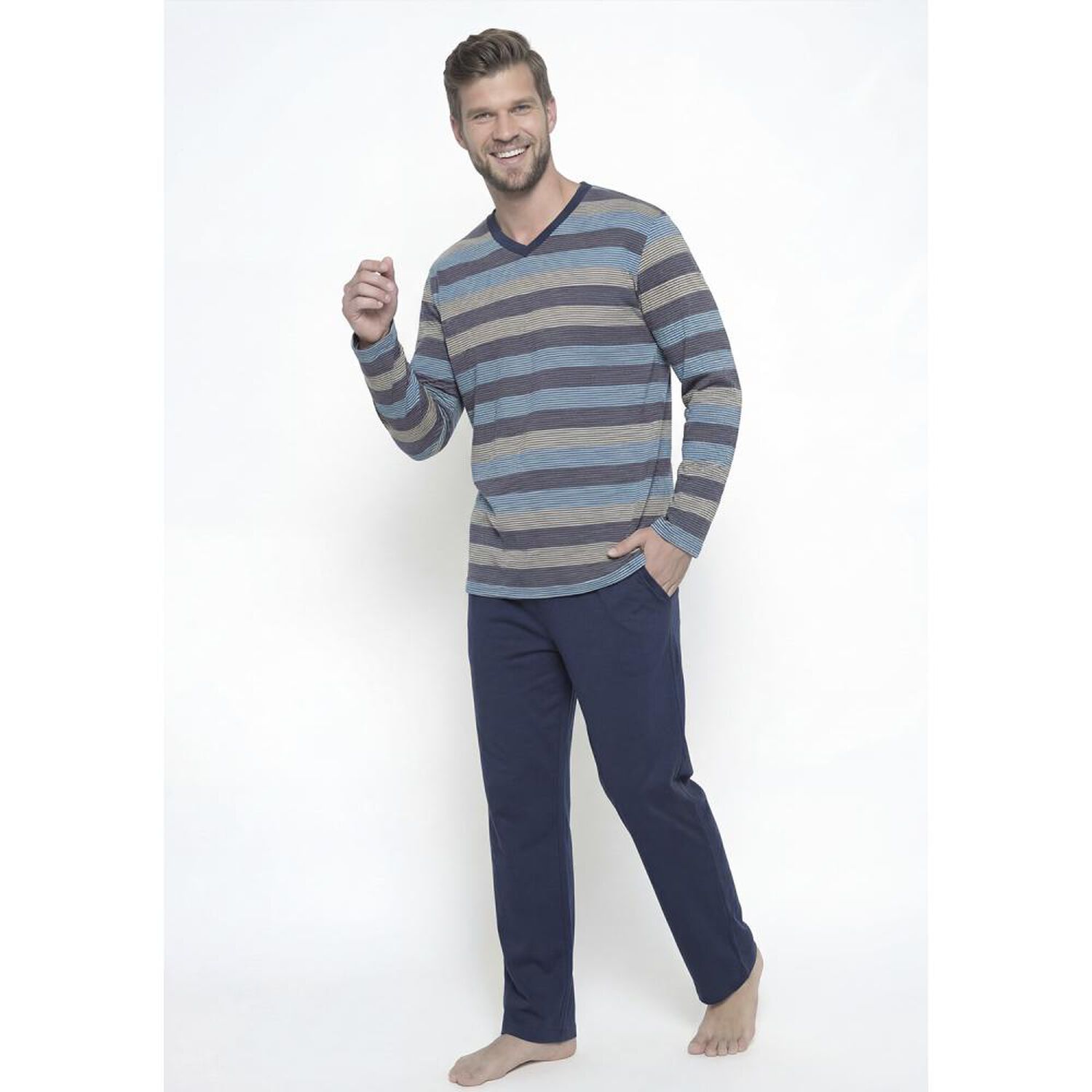 Pijama Largo Hombre Kayser / 2 Piezas image number 0.0