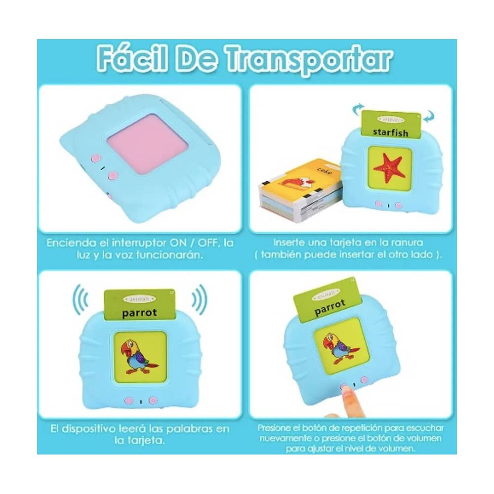 Juguetes Aprendizaje Espa&ntilde;ol Tarjetas Ni&ntilde;os 224 Palabras image number 3.0