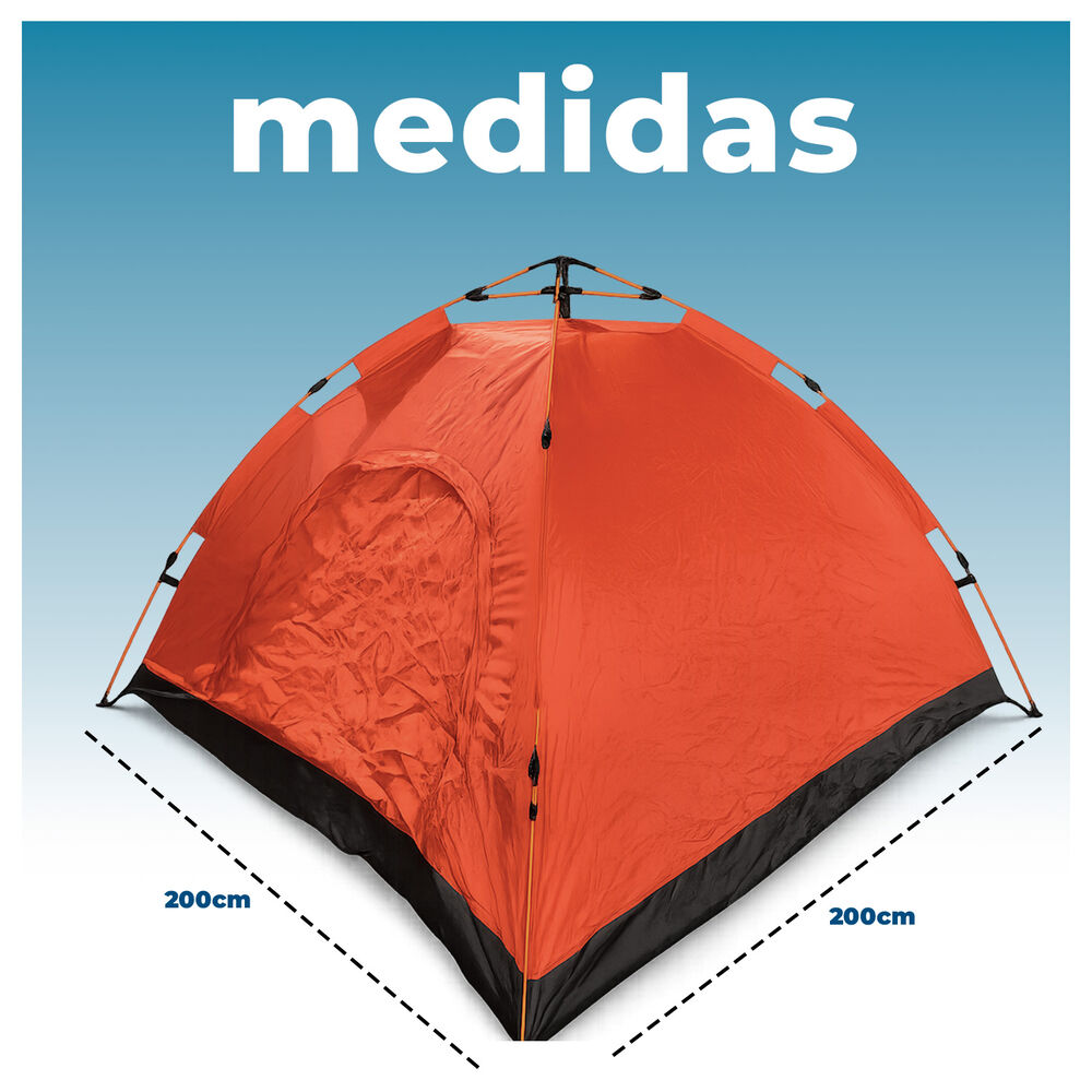 Carpa Camping 4 Personas Impermeable Uv Y F&aacute;cil Armado image number 3.0