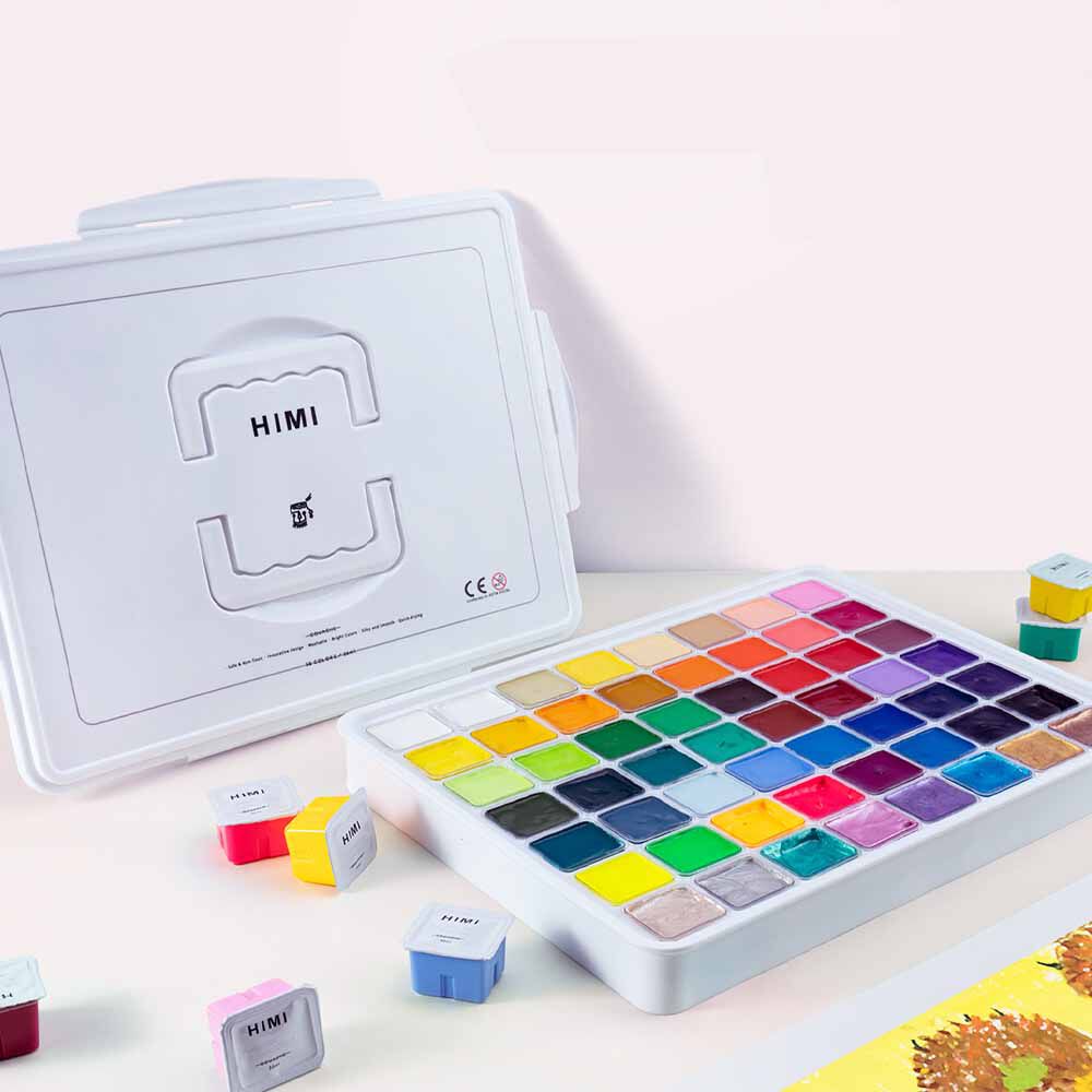 Set Himi Gouache 56 Colores / 30gr (estuche Blanco) image number 4.0