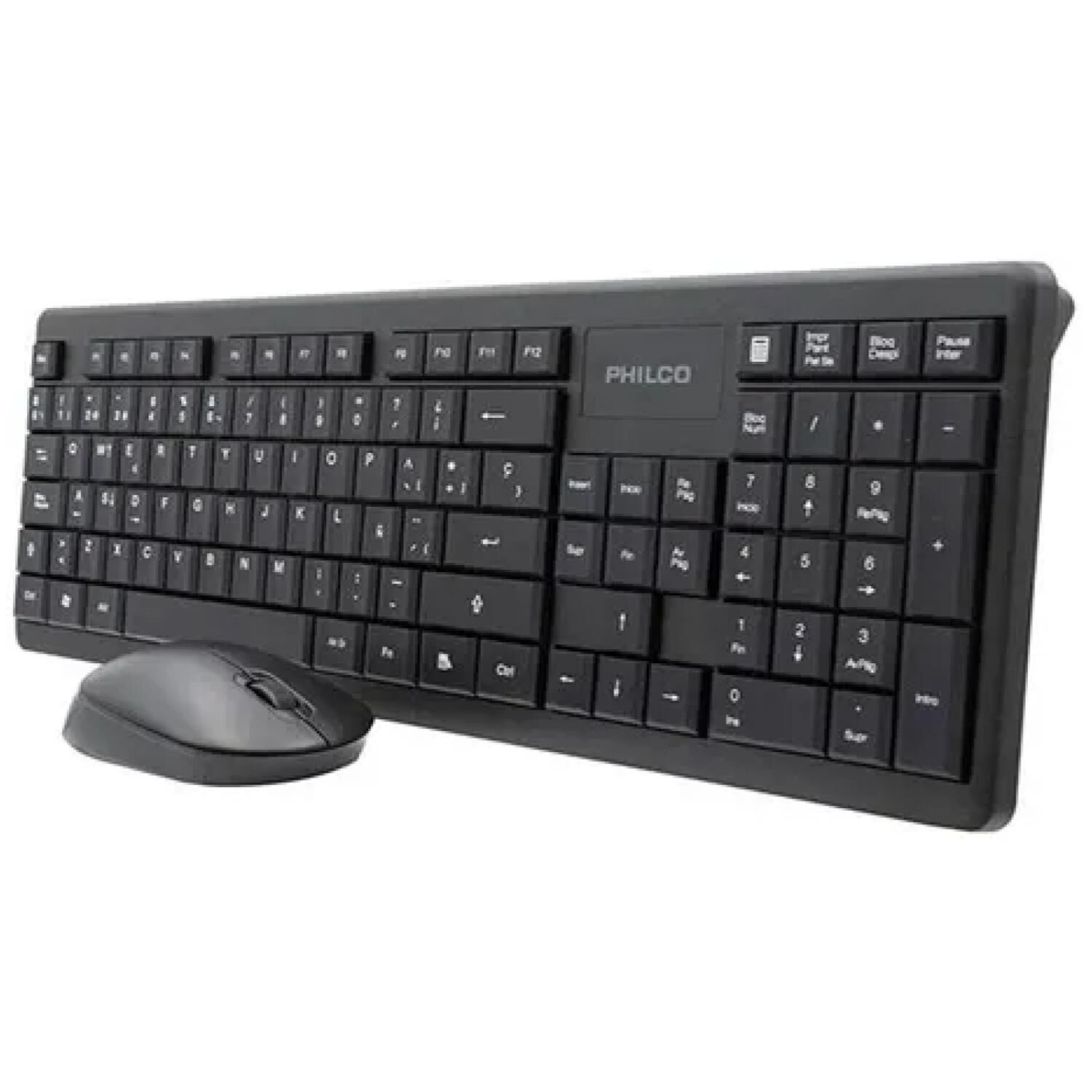 Kit Teclado Y Mouse Inalambrico Usb Negro Spt6314 image number 0.0