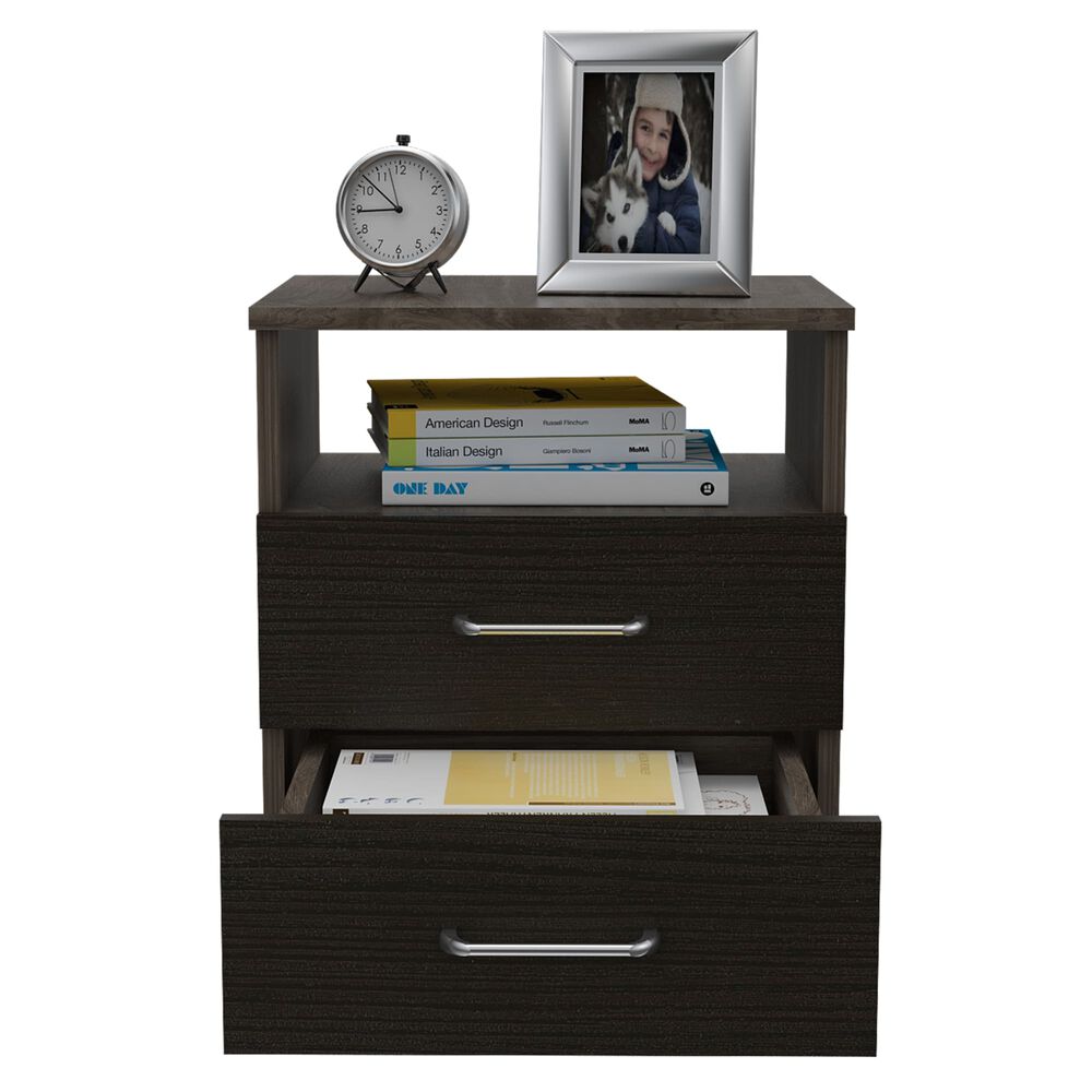 Velador 2 Cajones Fm-025n - Negro image number 3.0