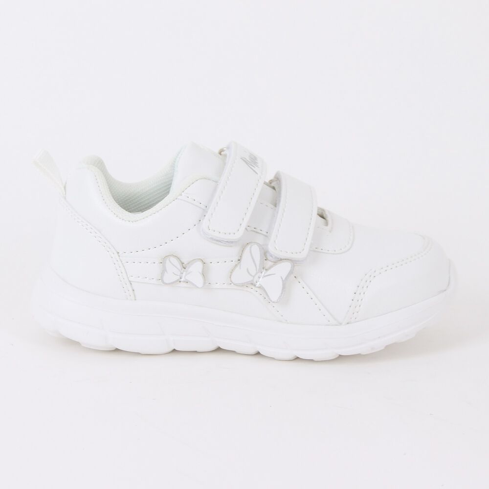 Zapatilla Escolar Ni&ntilde;a Cintas Minnie Mouse Blanco Disney image number 0.0