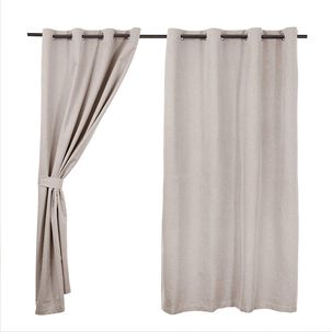 Set Cort. Blackout Arg 140x220 Cms Gris Claro